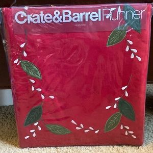 Crate and Barrel  holiday table runner (rare design)